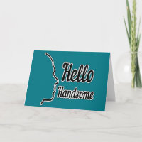 Hallo Mooie Profiel Gezicht Tekening Typografie