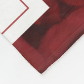 hallo "Mooie" rode roos Fleece Deken (Hoek)