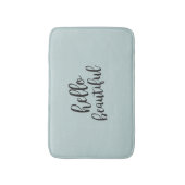 Hallo Mooie turquoise badmat (Voorkant Verticaal)