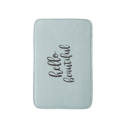 Hallo Mooie turquoise badmat (Voorkant Verticaal)