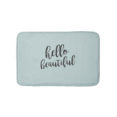 Hallo Mooie turquoise badmat (Voorkant)