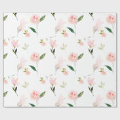 hallo mooie Waterverf Floral Cadeaupapier (Vlak)