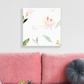 hallo mooie Waterverf Floral Canvas Afdruk (Insitu (Woonkamer))