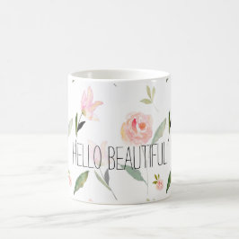 hallo mooie Waterverf Floral Koffiemok