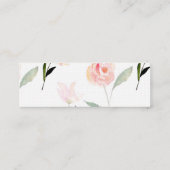 hallo mooie Waterverf Floral Mini Visitekaartje (Achterkant)