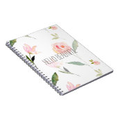 hallo mooie Waterverf Floral Notitieboek (Rechterzijde)