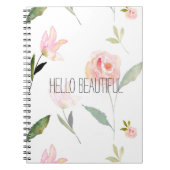 hallo mooie Waterverf Floral Notitieboek (Voorkant)