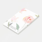 hallo mooie Waterverf Floral Post-it® Notes (Schuin)