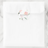 hallo mooie Waterverf Floral Ronde Sticker (Tas)