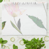 hallo mooie Waterverf Floral Theedoek (Gevouwen)