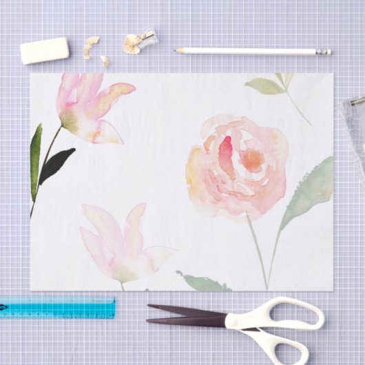 hallo mooie Waterverf Floral Tissuepapier (Craft)