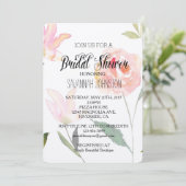 Hallo Mooie Waterverf Floral vrijgezellenfeest Kaart (Staand voorkant)