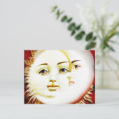 hallo, Moon. hallo, Sun. Briefkaart (Staand voorkant)