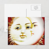 hallo, Moon. hallo, Sun. Briefkaart (Voorkant / Achterkant)