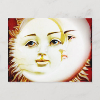 hallo, Moon. hallo, Sun. Briefkaart
