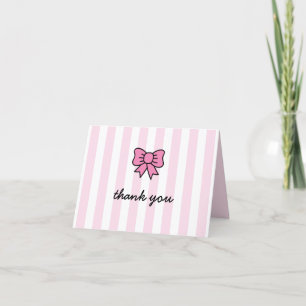 Hallo Moppie Cartoon Roze Strik Bedankt