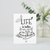 Hallo Motivatie Geluk, succes, attitude, Briefkaart (Staand voorkant)