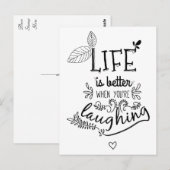 Hallo Motivatie Geluk, succes, attitude, Briefkaart (Voorkant / Achterkant)