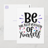 Hallo Motivatie Happiness Succes Attitude Briefkaart (Voorkant / Achterkant)