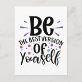 Hallo Motivatie Happiness Succes Attitude Briefkaart (Voorkant)