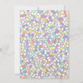 Hallo Mozaïek Kleurrijk & Leuk Kaart (Achterkant)