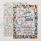 Hallo Mozaïek Kleurrijk & Leuk Kaart (Voorkant / Achterkant)