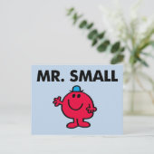 Hallo Mr Small Waving Briefkaart (Staand voorkant)