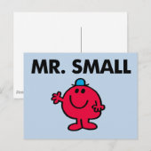 Hallo Mr Small Waving Briefkaart (Voorkant / Achterkant)