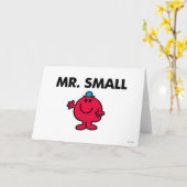 Hallo Mr Small Waving Kaart (Gele Bloem)