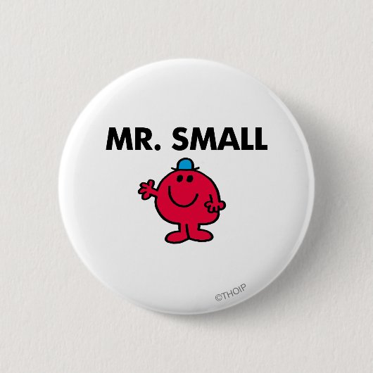 Hallo Mr Small Waving Ronde Button 5,7 Cm (Voorkant)