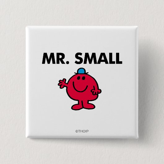Hallo Mr Small Waving Vierkante Button 5,1 Cm (Voorkant)