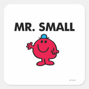 Hallo Mr Small Waving Vierkante Sticker