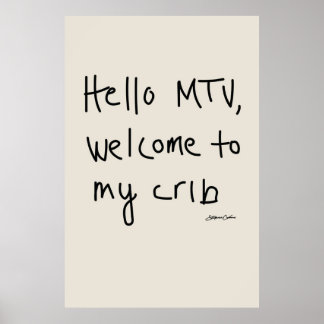 Hallo MTV Welkom bij Mijn Wieg Poster