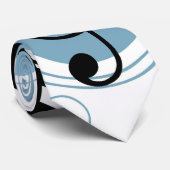 hallo muzieknoten stropdas (Opgerold)