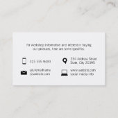 hallo | Naam Kaart 2 Visitekaartje (Achterkant)