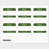hallo Naam Markering sticker Badge-fonounges zijn (Vel)