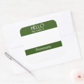 hallo Naam Markering sticker Badge-fonounges zijn (Envelop)