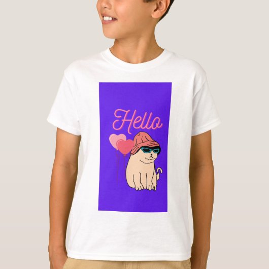 Hallo Naam met taddy T-shirt (Voorkant)