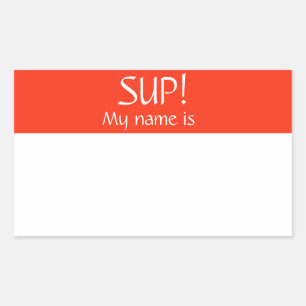 Hallo Naam Naam Sticker Badge Mijn Naam is