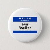 hallo Naam Stalker Button (Voorkant)