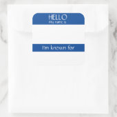 hallo naam Sticker Badge Funny Party (Tas)