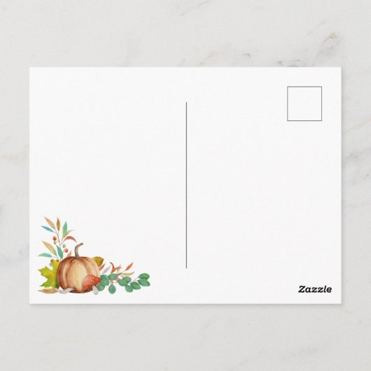 hallo najaar briefkaart (Achterkant)