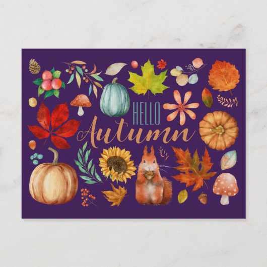 hallo najaar briefkaart (Voorkant)