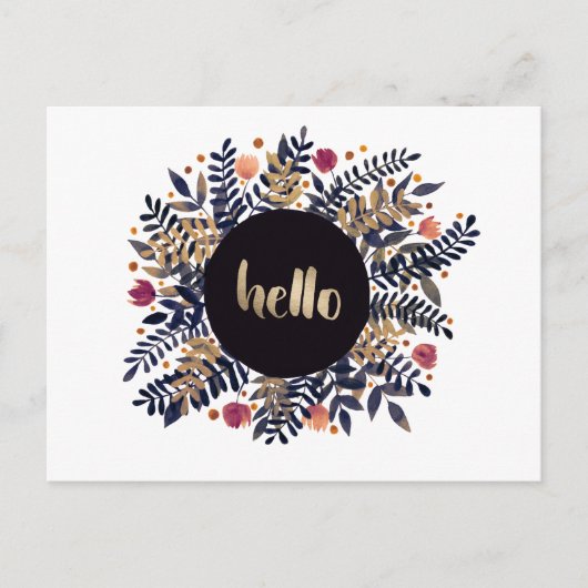 hallo najaar briefkaart (Voorkant)