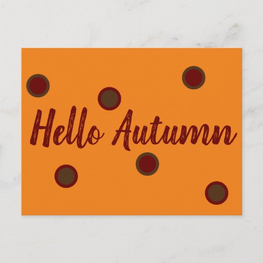 hallo najaar briefkaart (Voorkant)