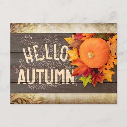 hallo najaar briefkaart (Voorkant)