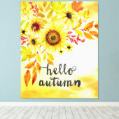 hallo najaar canvas afdruk (Insitu (Houten vloer))