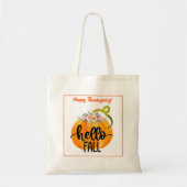 hallo najaar Herfst aanpassen Tote Bag (Voorkant)