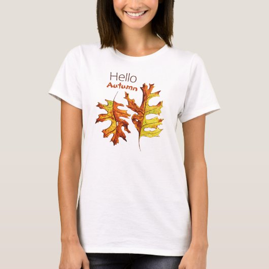 hallo najaar leest prachtige Natuur Lover T-shirt (Voorkant)