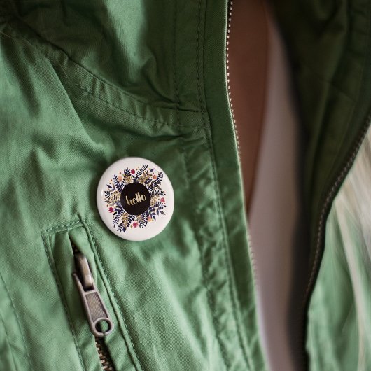 hallo najaar ronde button 3,2 cm